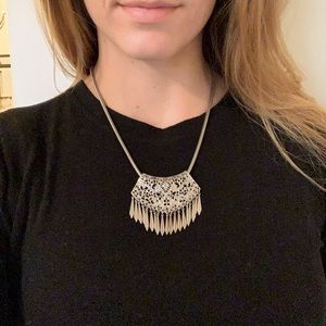 Silver statement necklace